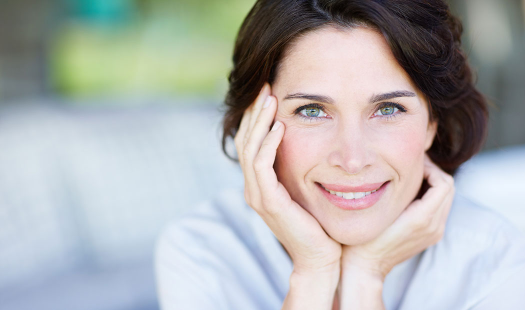 Aesthetically natural looking woman
